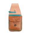 Carquois NEET Cuir Turquoise avec Poche T-PQ-1