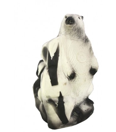 Cible 3D WILD LIFE Marmotte Blanche