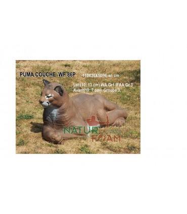 Cible 3D NATURFOAM Puma Couché