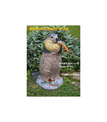 Cible 3D NATURFOAM Marmotte Debout