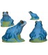 Cible 3D 3 DI  Grenouille Blue