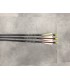 Flèche EASTON Aluminium Montées Plumes Naturelles