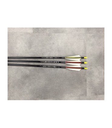Flèche EASTON Aluminium Montées Plumes Naturelles