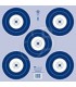 Blason BIG ARCHERY  IFAA  5 Spots