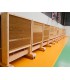 MUR DE TIR SALLE ROULANT 1250 X 1200 X 200 AVEC BANDES DE PAILLE