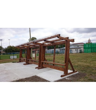 Mur de tir extérieur simple ou double bandes paille