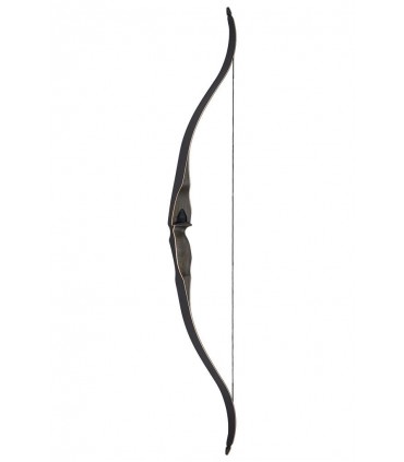 Recurve BLACK FOREST BLACK WALNUT WOOD WITH CLEAR GLASS 60''