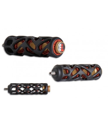 STATIC 4" CNC MACHINED W/ DAMPERS BLACK