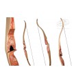 Recurve SAVANNAH EXOTIC PEAR WOOD WITH CLEAR GLASS 60''