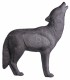 3D GREY WOLF HOWLING