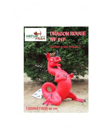 Cible 3D NATURFOAM Dragon Rouge