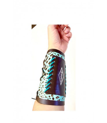 Bracelet NEET cuir Turquoise T-AGL-7