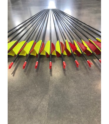 Flèches Tir à Cheval UA Ø 4.2 mm 4 Plumes Hélicoïdale