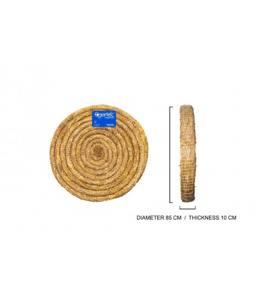 Cible ronde EGERTEC en Paille Tréssée  dia. 90 cm 10 cm d'épaisseur