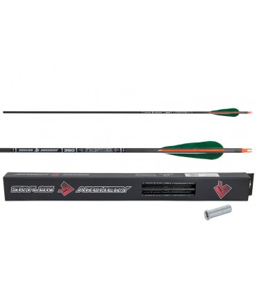 Flèches Carbones SKYLON Frontier Ø 6.2 mm Montées Plumes Naturelles (par 12)