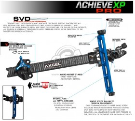 Viseur AXCEL Achieve XP Pro Uhm Diamond Carbone Bar 9"