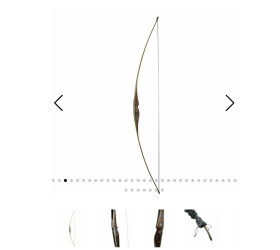 Long Bow WHITE FEATHER Turul 68"