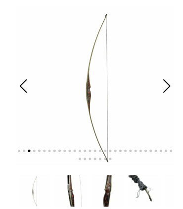 Long Bow WHITE FEATHER Turul 68"