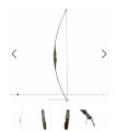 Long Bow WHITE FEATHER Turul 68"