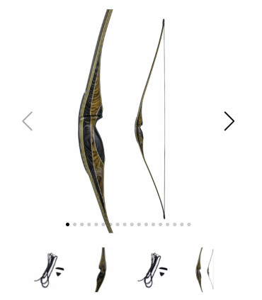 Long Bow WHITE FEATHER Rarog 66"