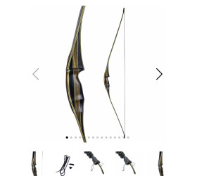 Long Bow WHITE FEATHER Bennu 64"