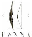 Long Bow WHITE FEATHER Bennu 64"