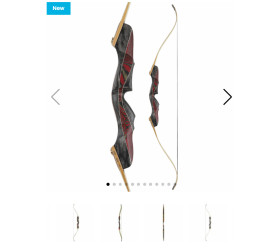 Recurve WHITE FEATHER Démontable Gallina 64"