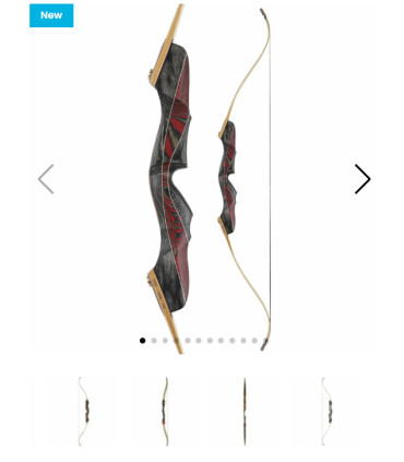 Recurve WHITE FEATHER Démontable Gallina 64"