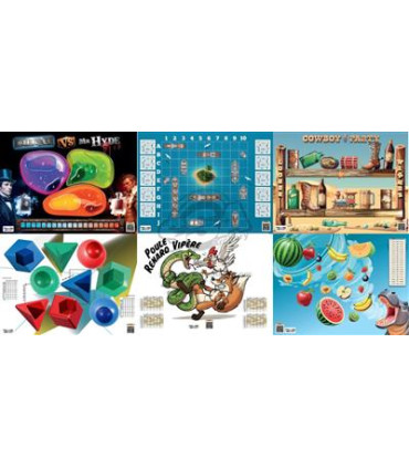 Blasons Jeux PEDAGO Lot de 6
