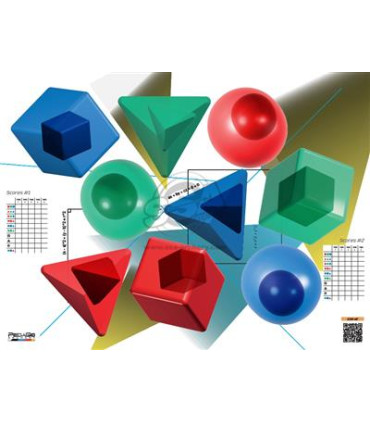 Blasons Jeux PEDAGO Lot de 6