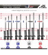 Ensemble Arc SYSTEME Uni V-Bar Carbone 15 Comp NEW