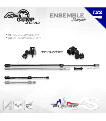 Ensemble Arc SYSTEME X 16 Comp (zéro) NEW Tulipe 22 mm