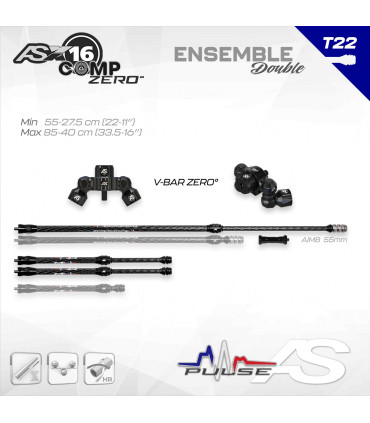 Ensemble Arc SYSTEME X 16 Comp (zéro) NEW Tulipe 22 mm Double