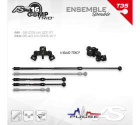 Ensemble Arc SYSTEME X 16 Comp (Trio) NEW Tulipe 35 mm Double