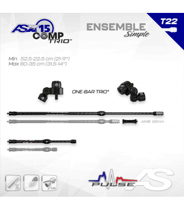 Ensemble Arc SYSTEME X 15 Comp (Trio) NEW Tulipe 22 mm