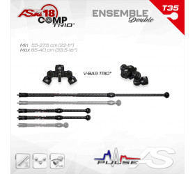 Ensemble Arc SYSTEME X 18 Comp NEW (Trio) Tulipe 35 mm Double