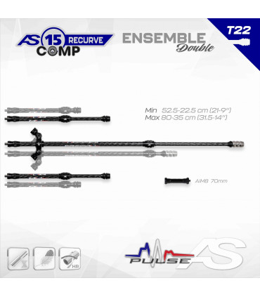 Ensemble Arc SYSTEME X 15 Recurve Comp NEW