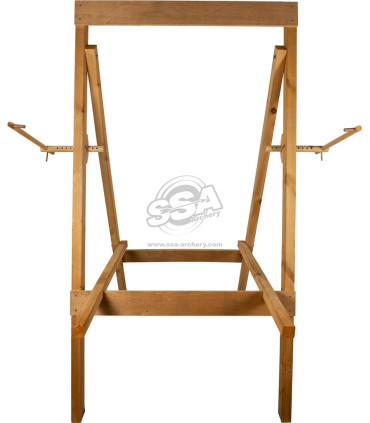Chevalet AVALON Deluxe entièrement réglable – Bois de pin (pour cible de 90 cm minimum)