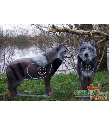 Cible 3D NATURFOAM Loup Debout