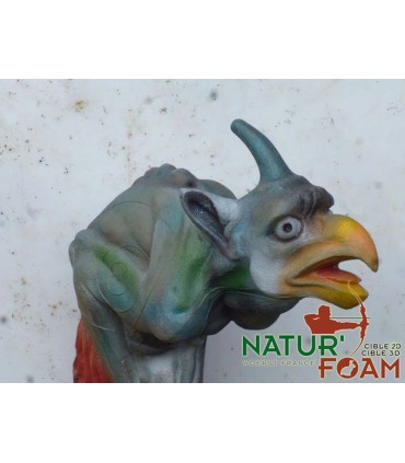 Cible 3D NATURFOAM Perroquet Cornu Démoniaque