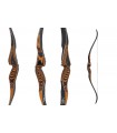 Recurve BLACK FOREST BLACK WALNUT WOOD WITH CLEAR GLASS 60''